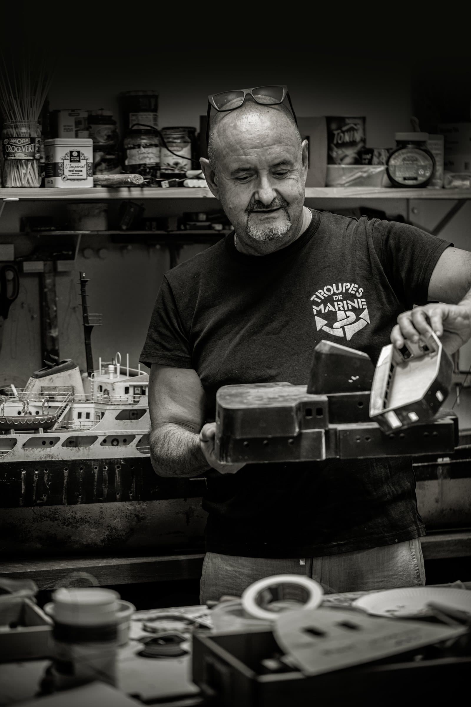 Olivier Maynard in his workshop