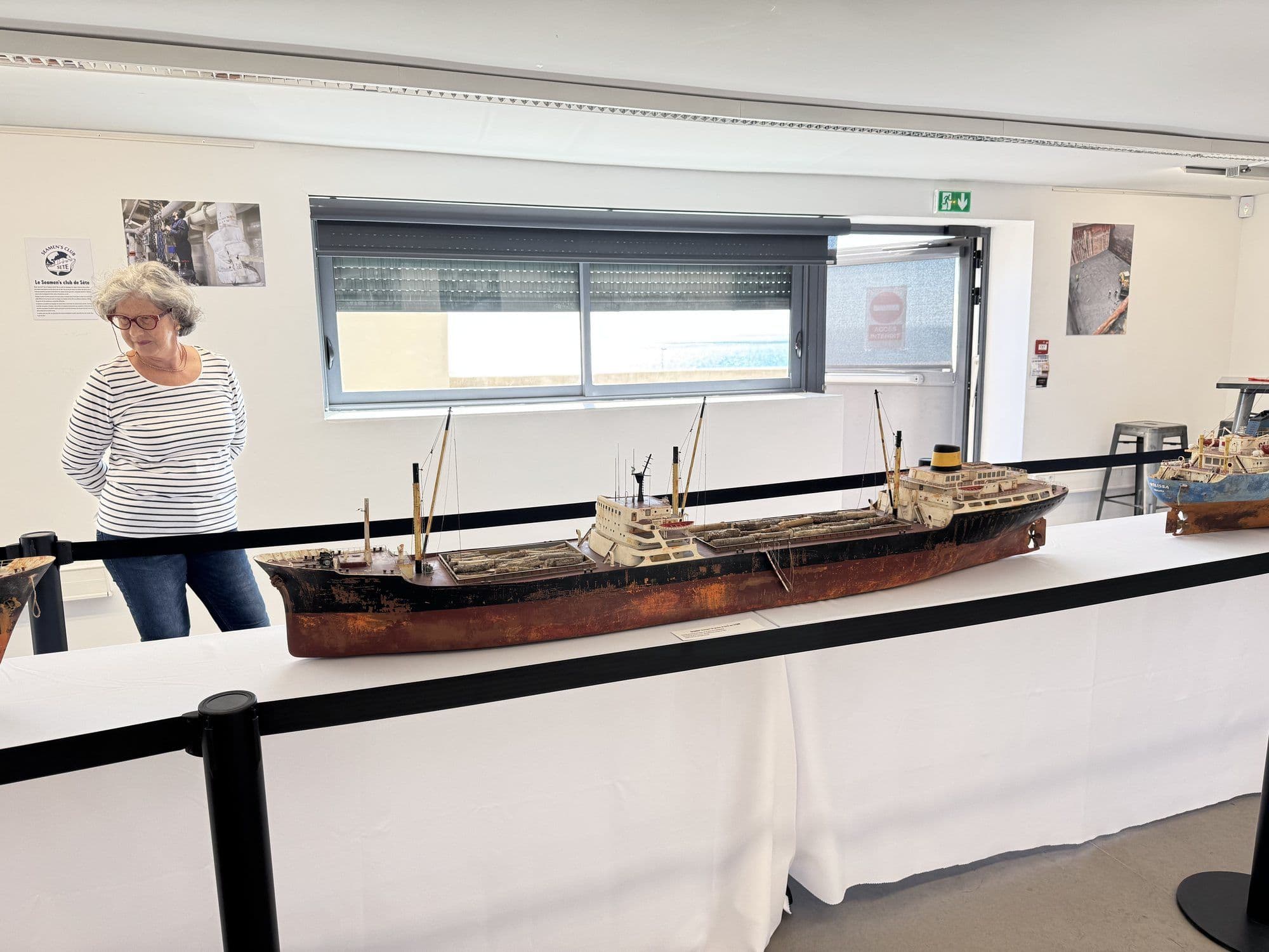 Eine ausgestellte Flotte